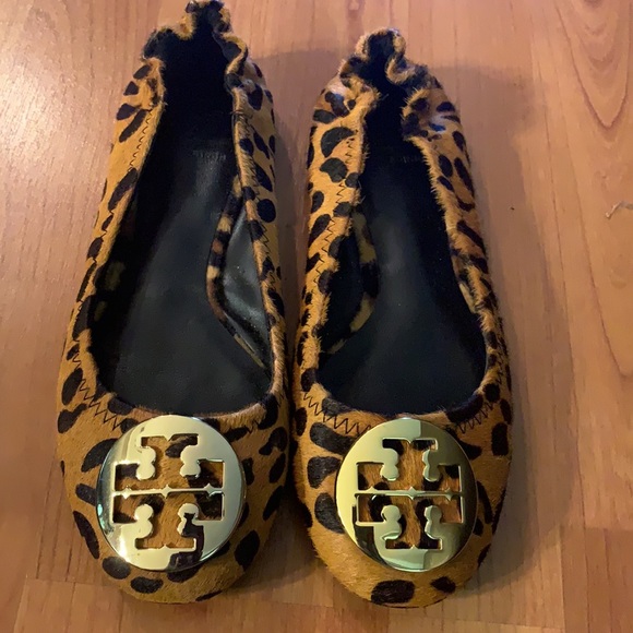 Tory Burch Shoes - Tory Burch Calf Hair Animal Print Reva Flats